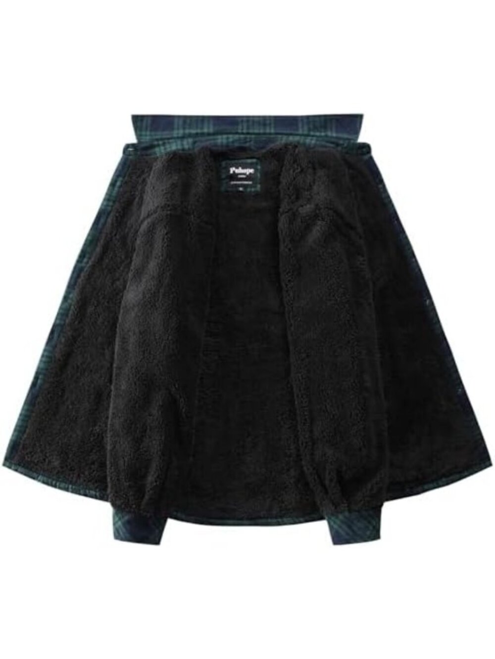 Cozy Sherpa Lined Flannel Shirt Jacket | Women's Plaid Button Down Outerwear - Picture 5 of 7